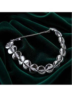 Vintage Monet Silver Tone Link Bracelet